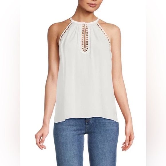 RAMY BROOK Allysha Lace Trim Top